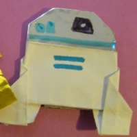 Instructions for Origami R2D2! Plus a contest! Happy Life Day! #starwars #origami